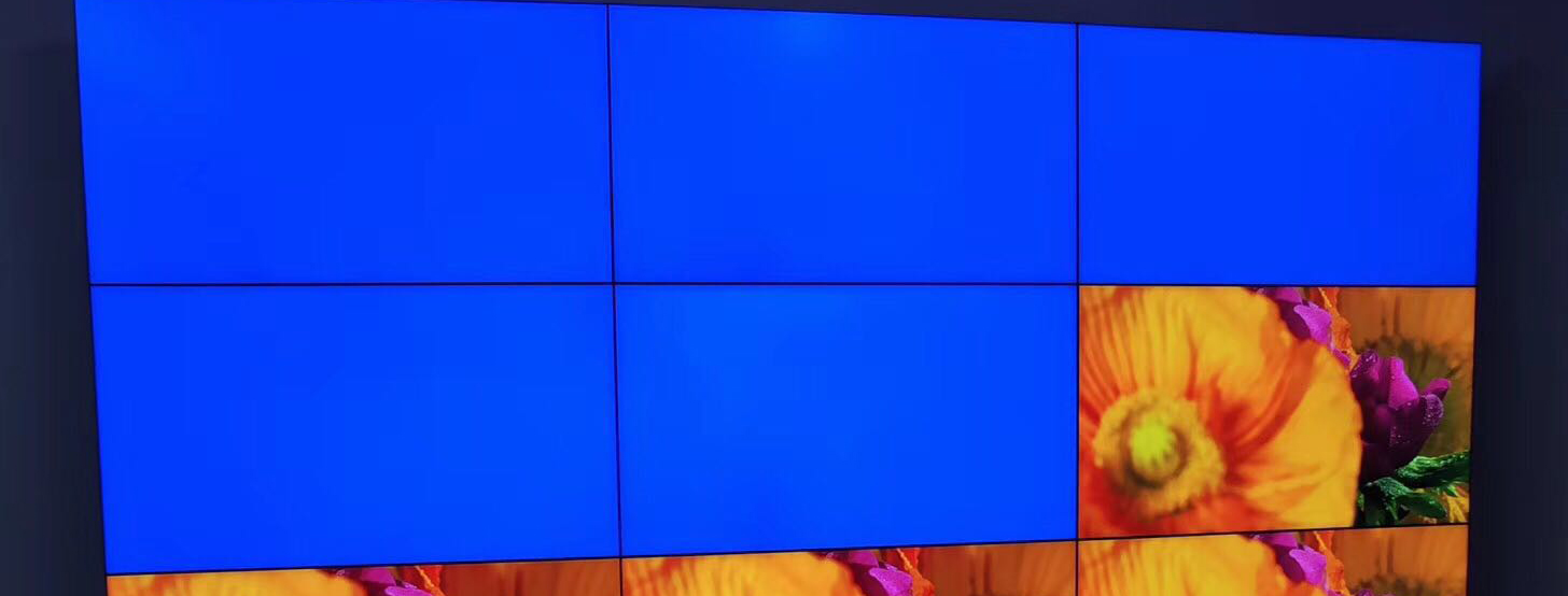 三星46寸3行4列3.5拼缝案例